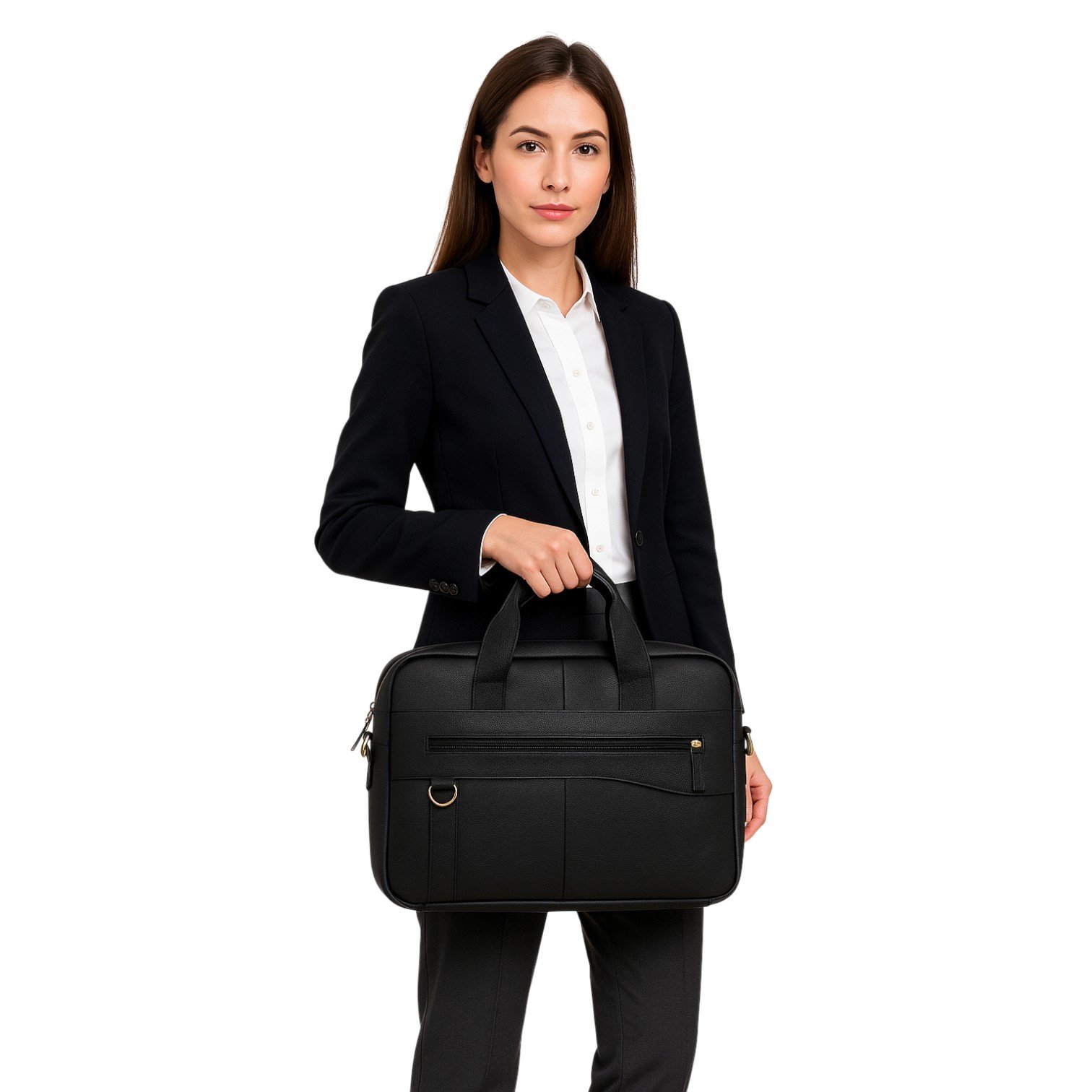 Pasta Executiva de Couro Zup Preto 3