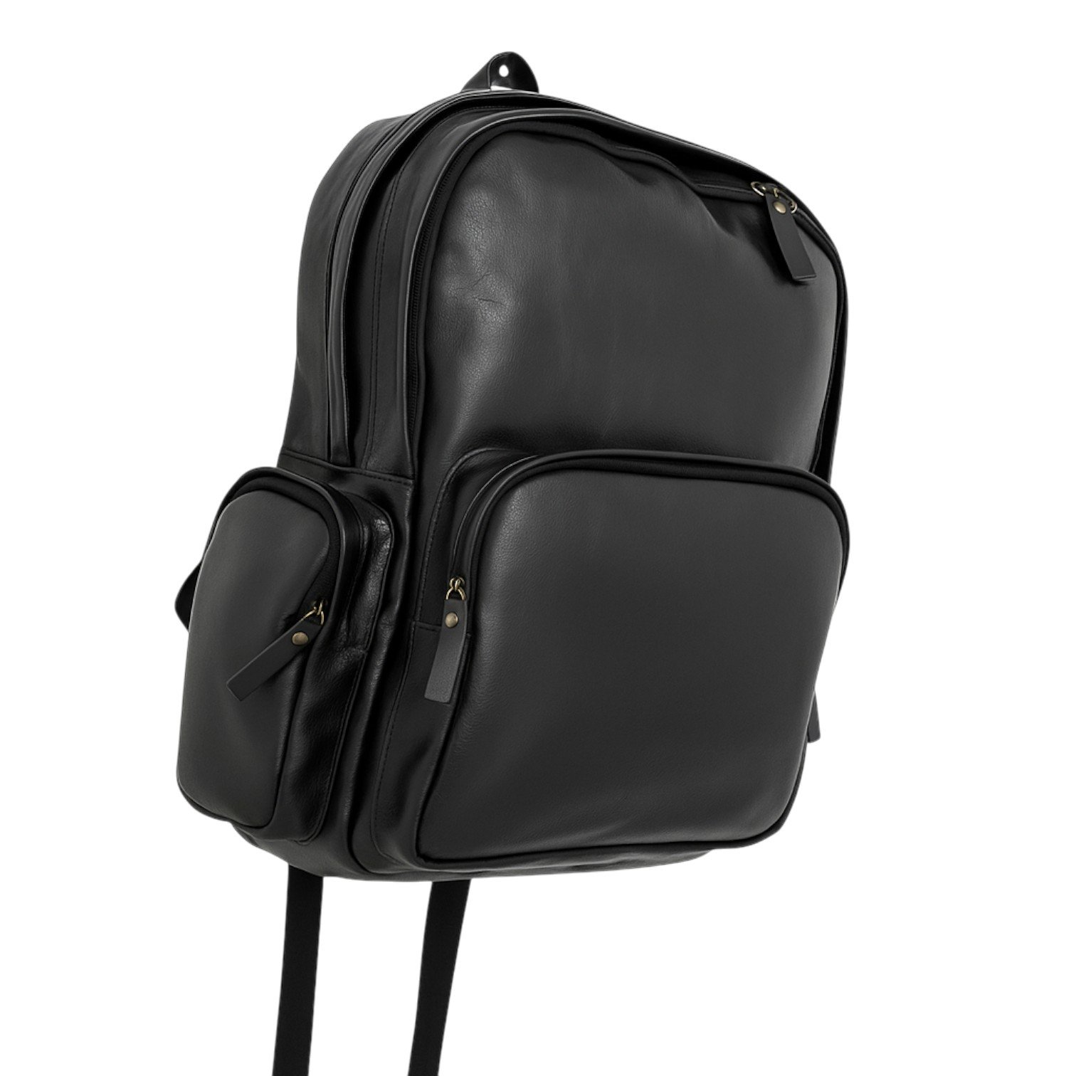 Mochila Executiva de Couro Mamute com Porta Notebook 15.6? Zup | Unissex Preto 4