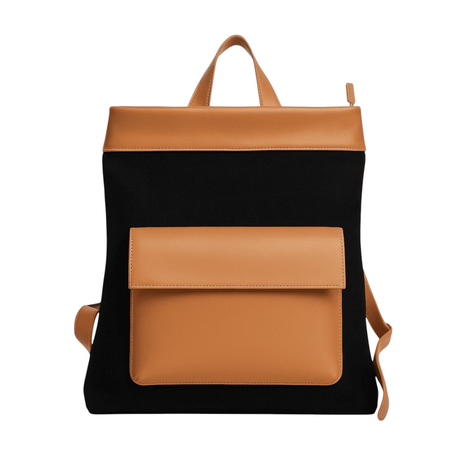 Mochila Feminina de Lona e Couro Pati Zup