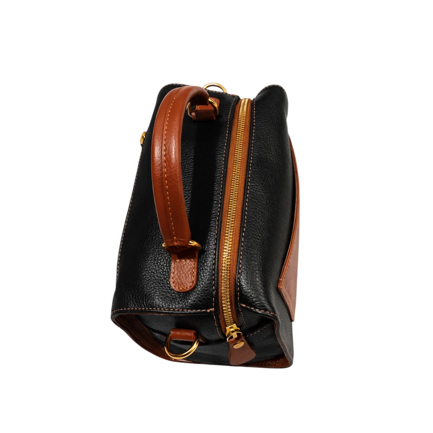 Bolsa Feminina de Couro Legítimo Manhattan Zup Bags Preto 4