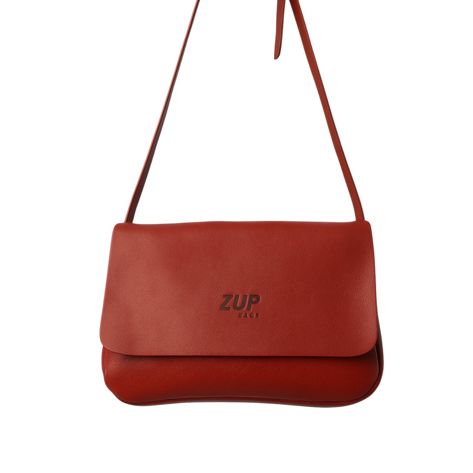 Bolsa Feminina Soft de Couro Zup Vermelho 3