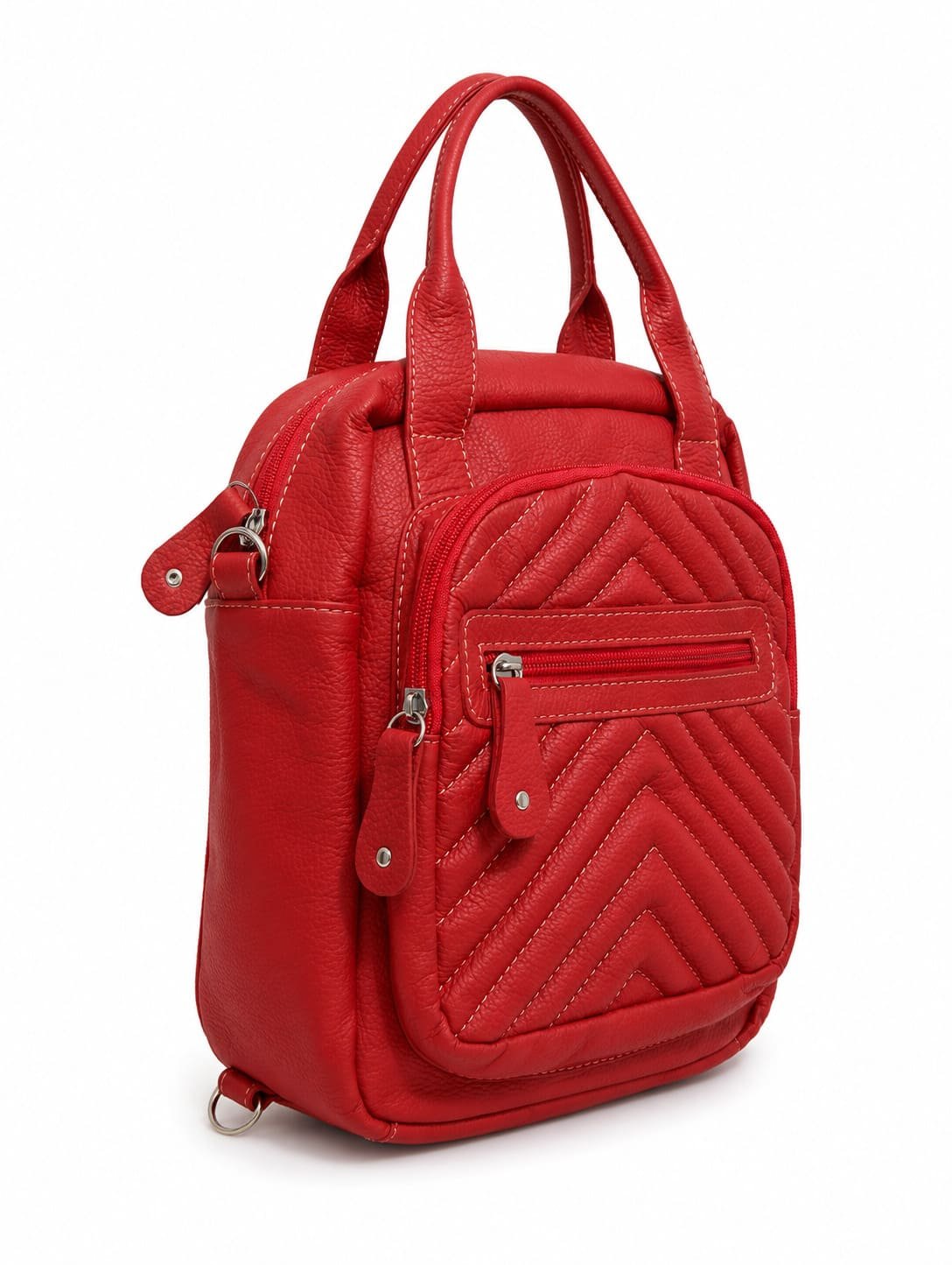 Mochila Bolsa Feminina Capri 4 em 1 Vermelho 2