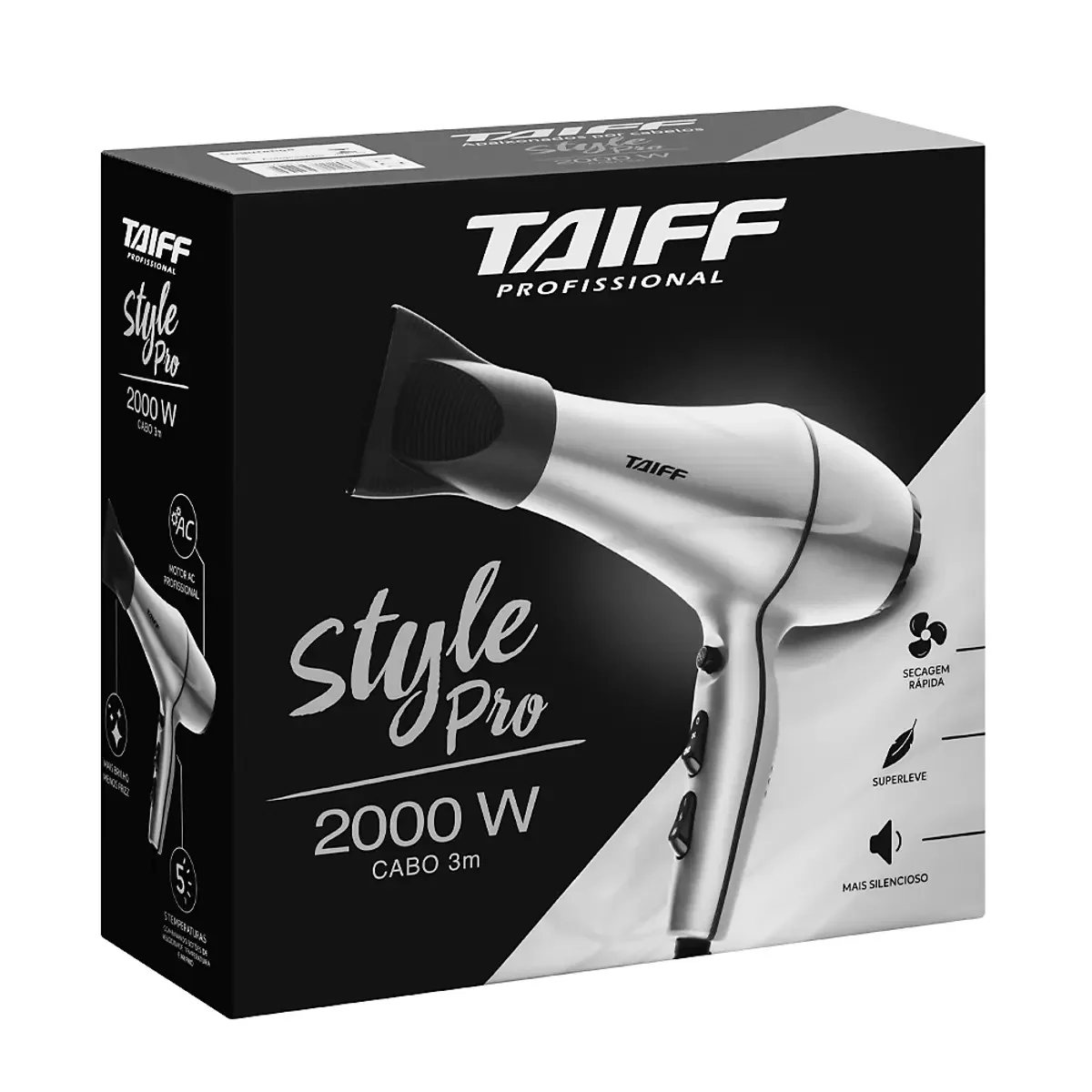 Secador de Cabelo Style Pro 2000W Cinza 6