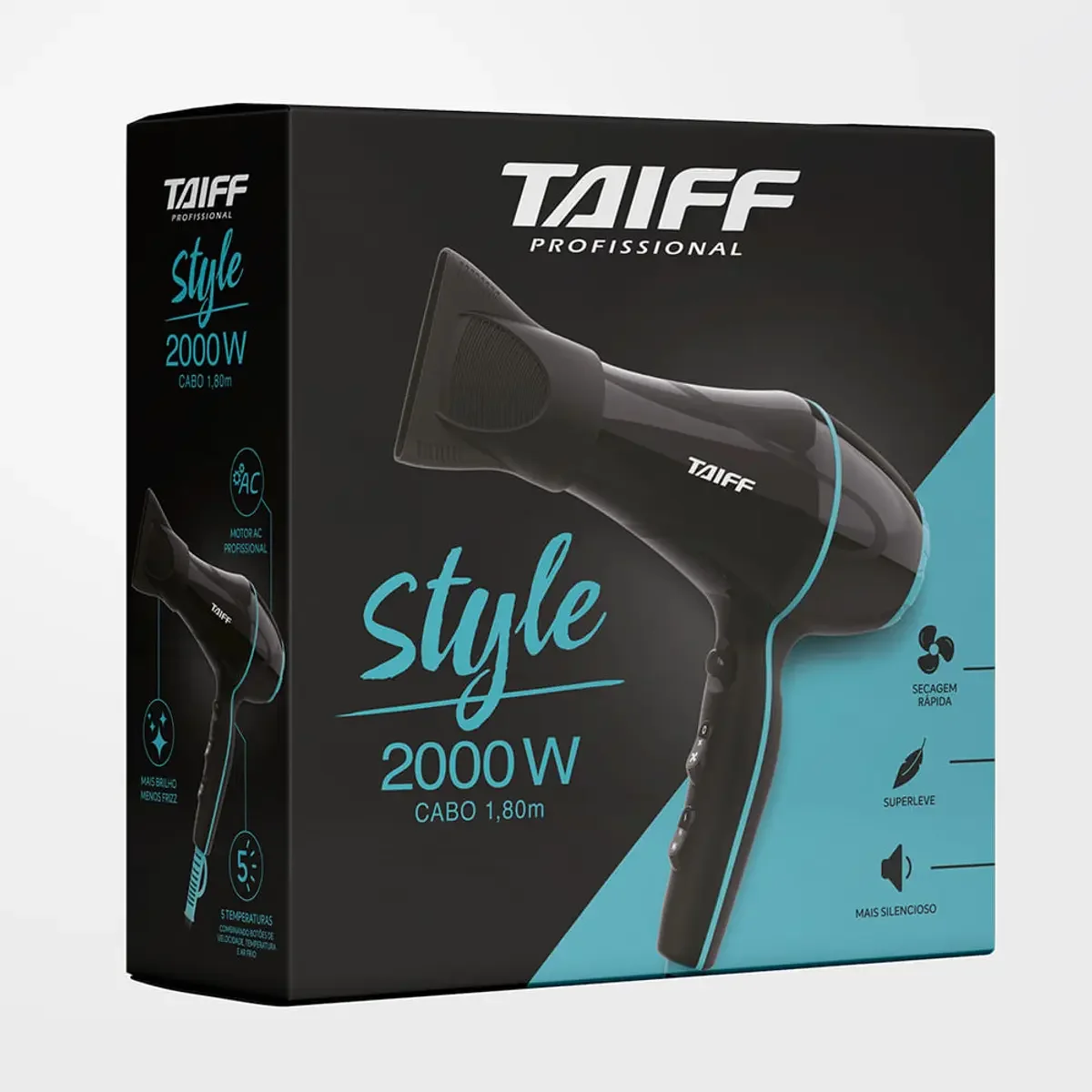 Secador de Cabelo Style Black 2000W Preto 6