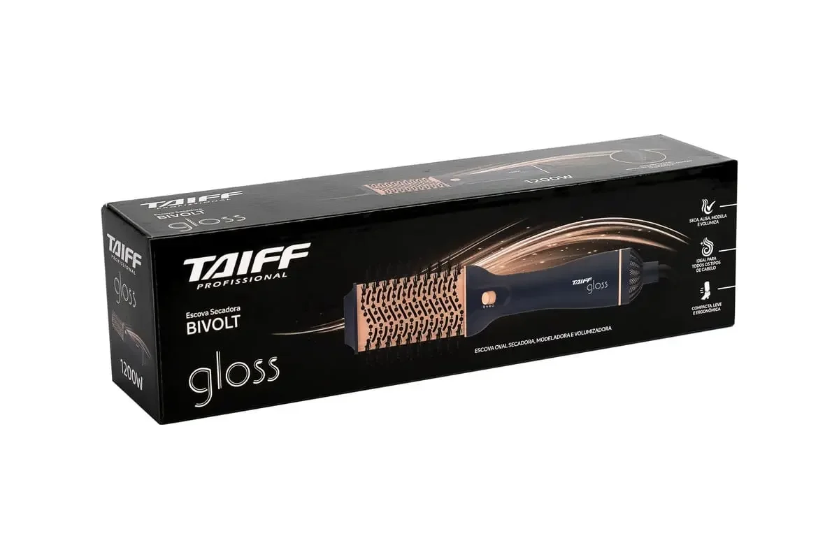 Escova Secadora Gloss Blue BIV. Preto 7