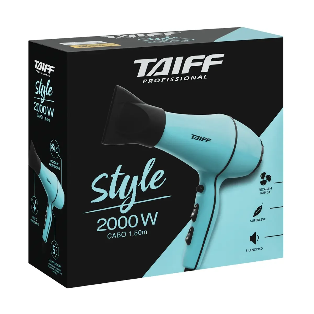 Secador de Cabelo Style Azul 2000W Azul 6