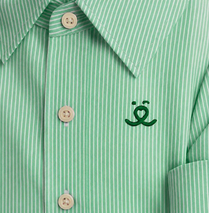 Camisa para Pet - PetChic - Social - Listrada Verde Verde 3