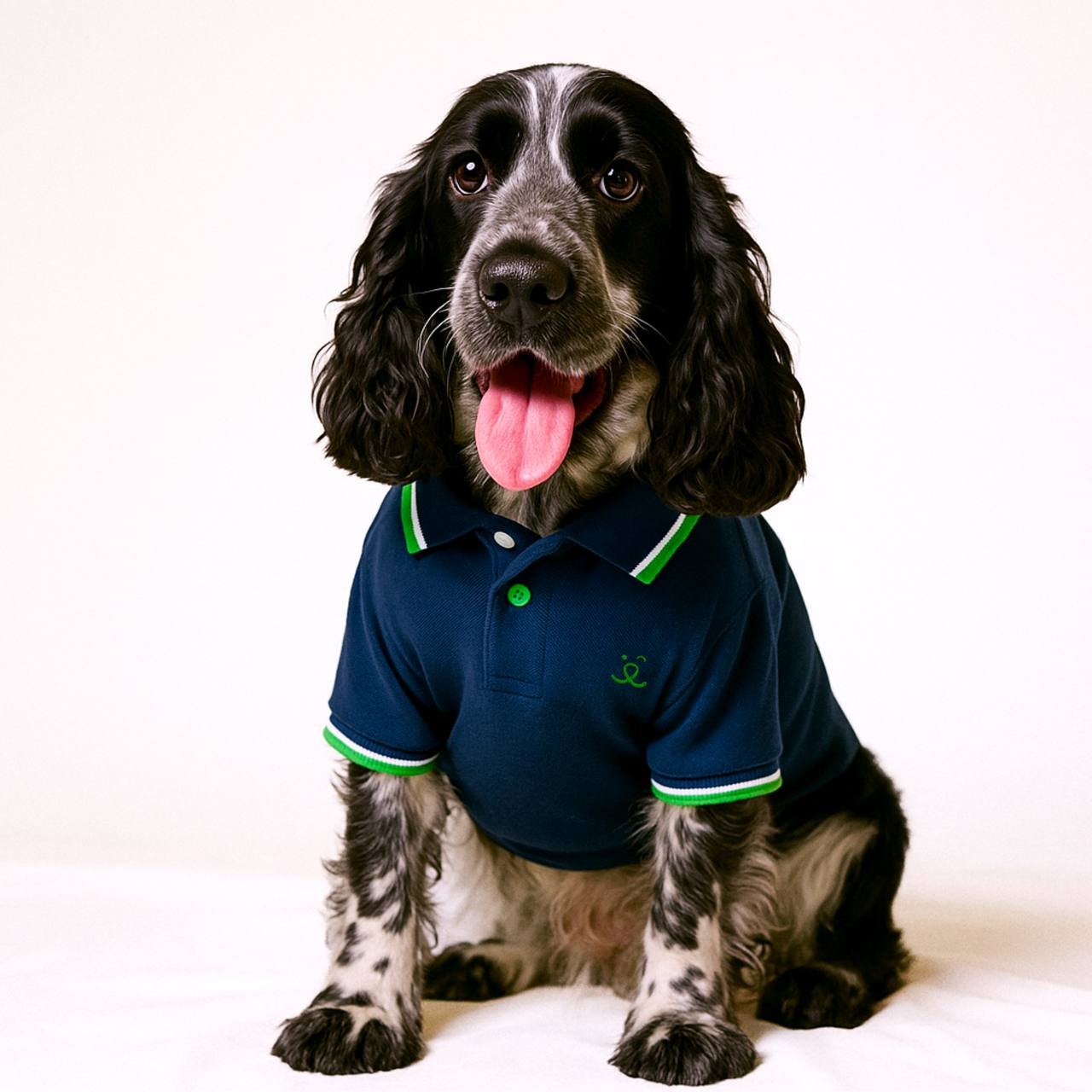 Camisa Polo para Pet - Azul Marinho