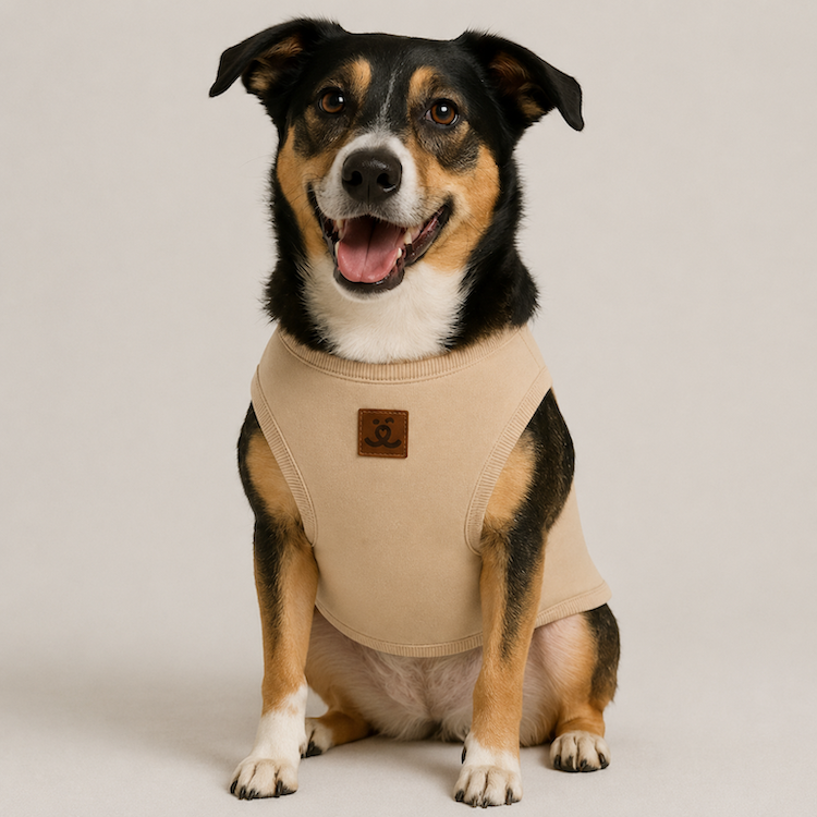 T-shirt para Pet - PetChic - Bege e Verde Amazônia