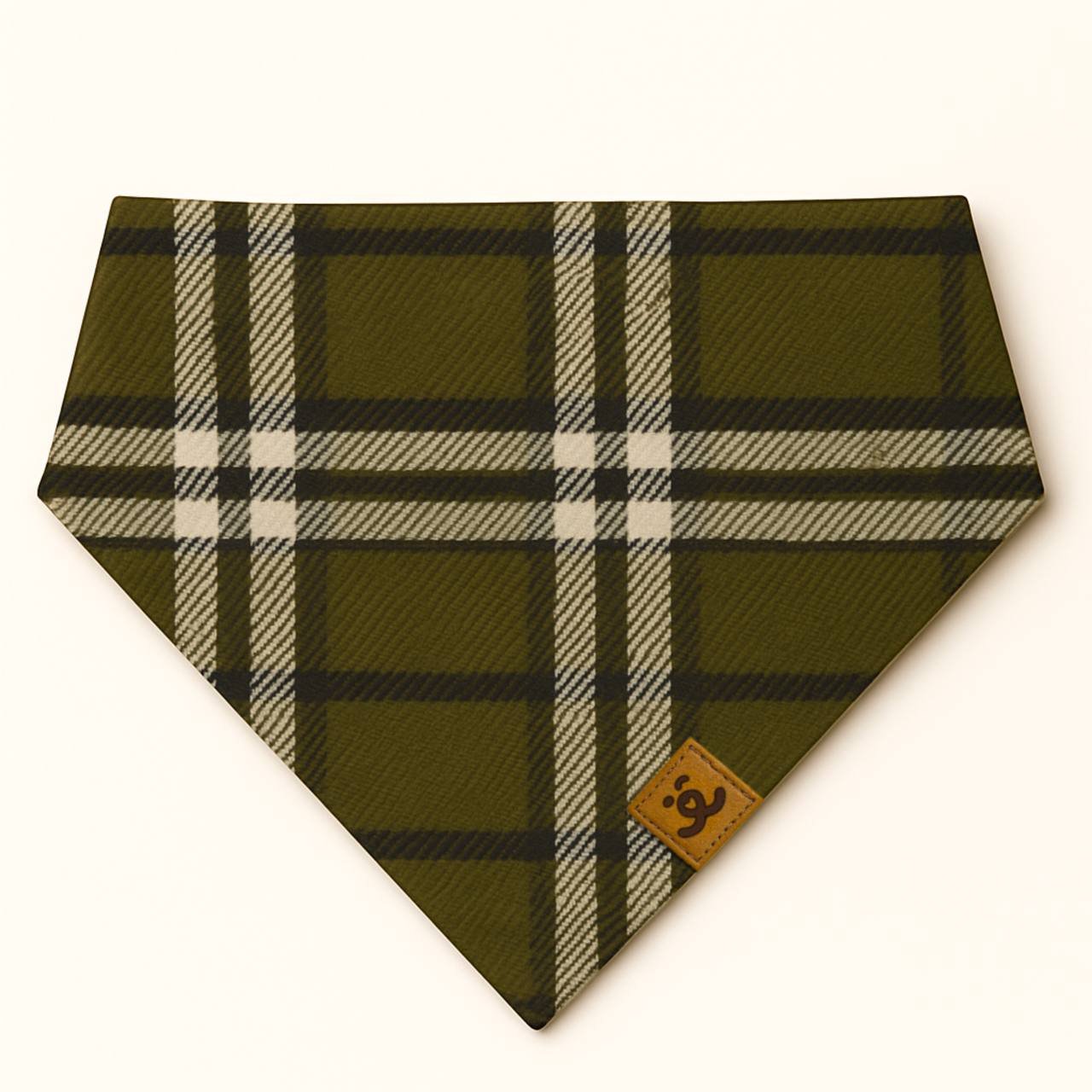 Bandana para Pet com Elástico - Xadrez Verde