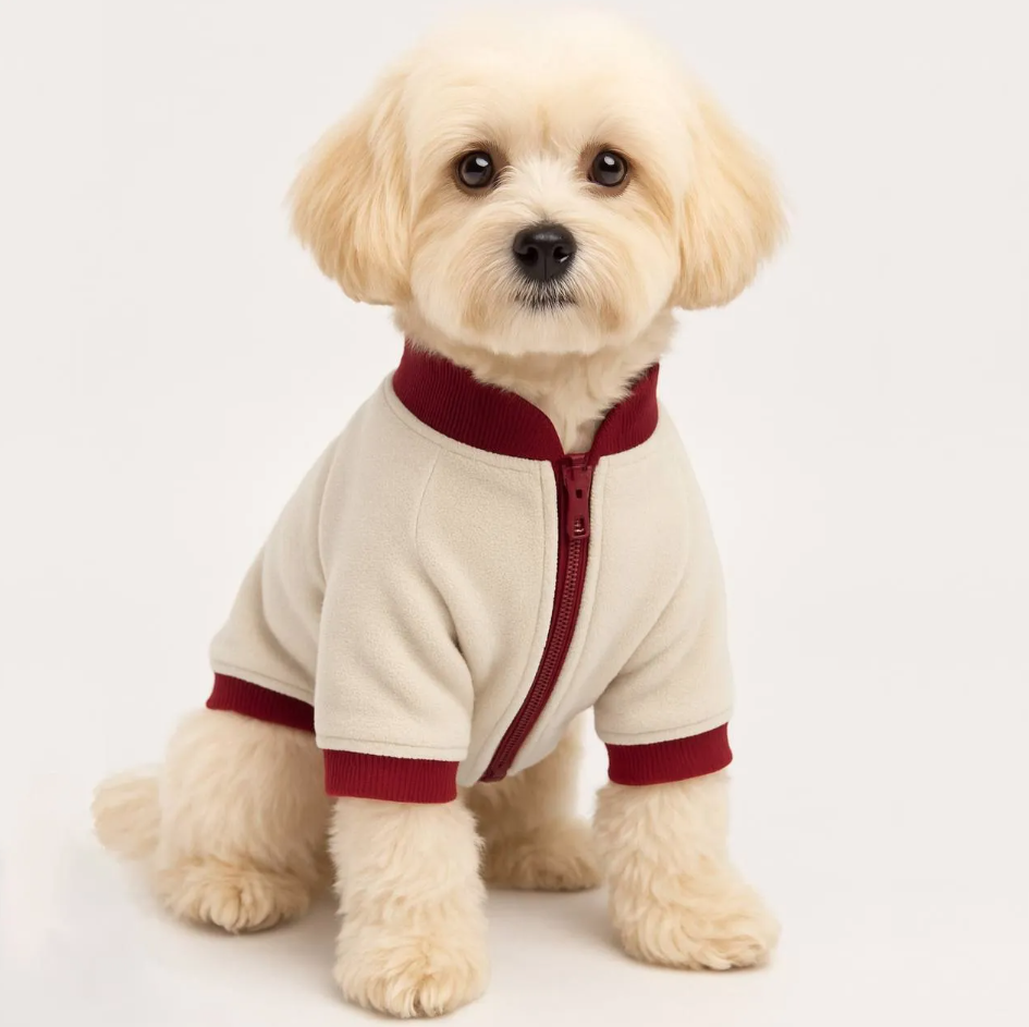 Moletom para Pet - PetChic - Bege e Vinho