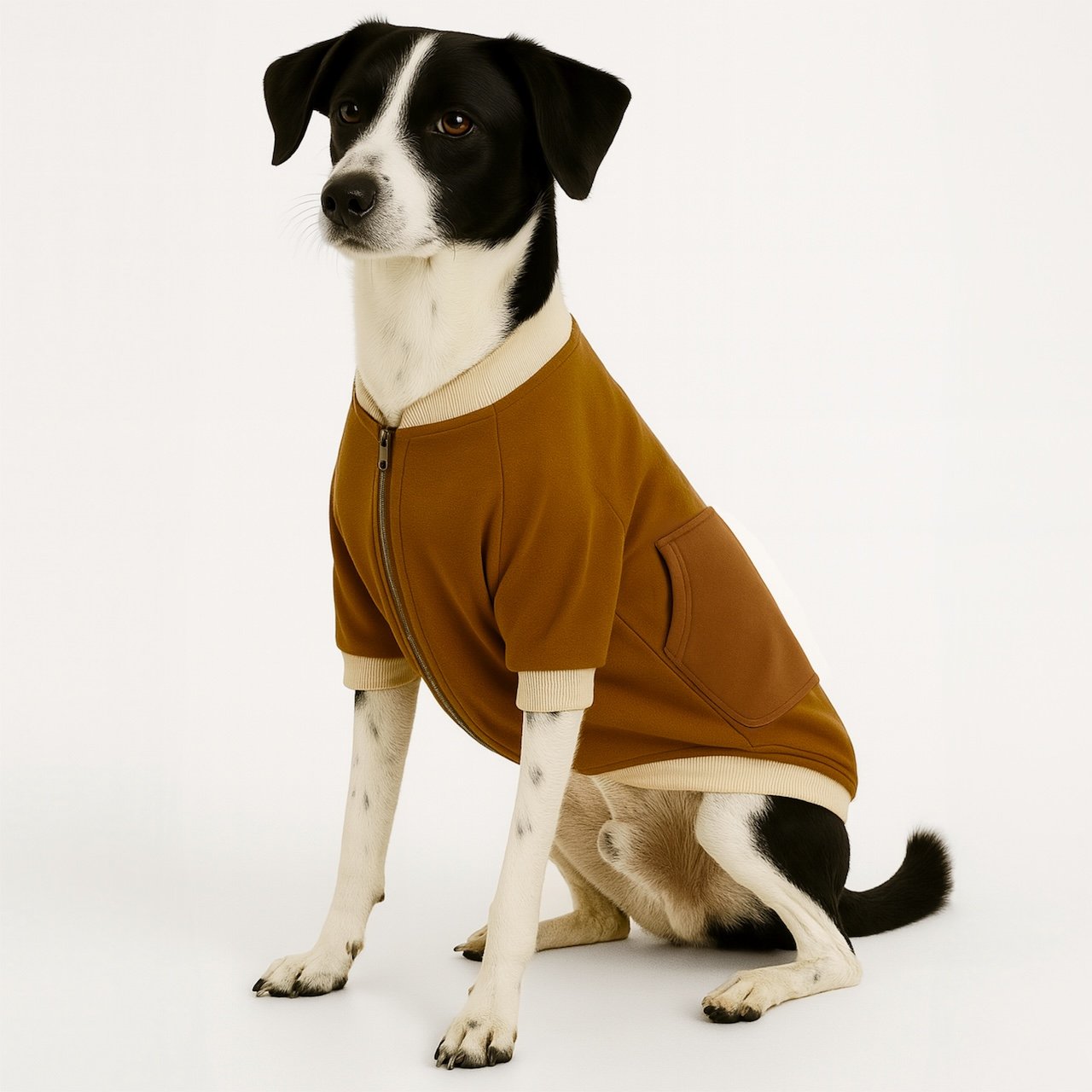 Moletom para Pet - Marrom e Bege