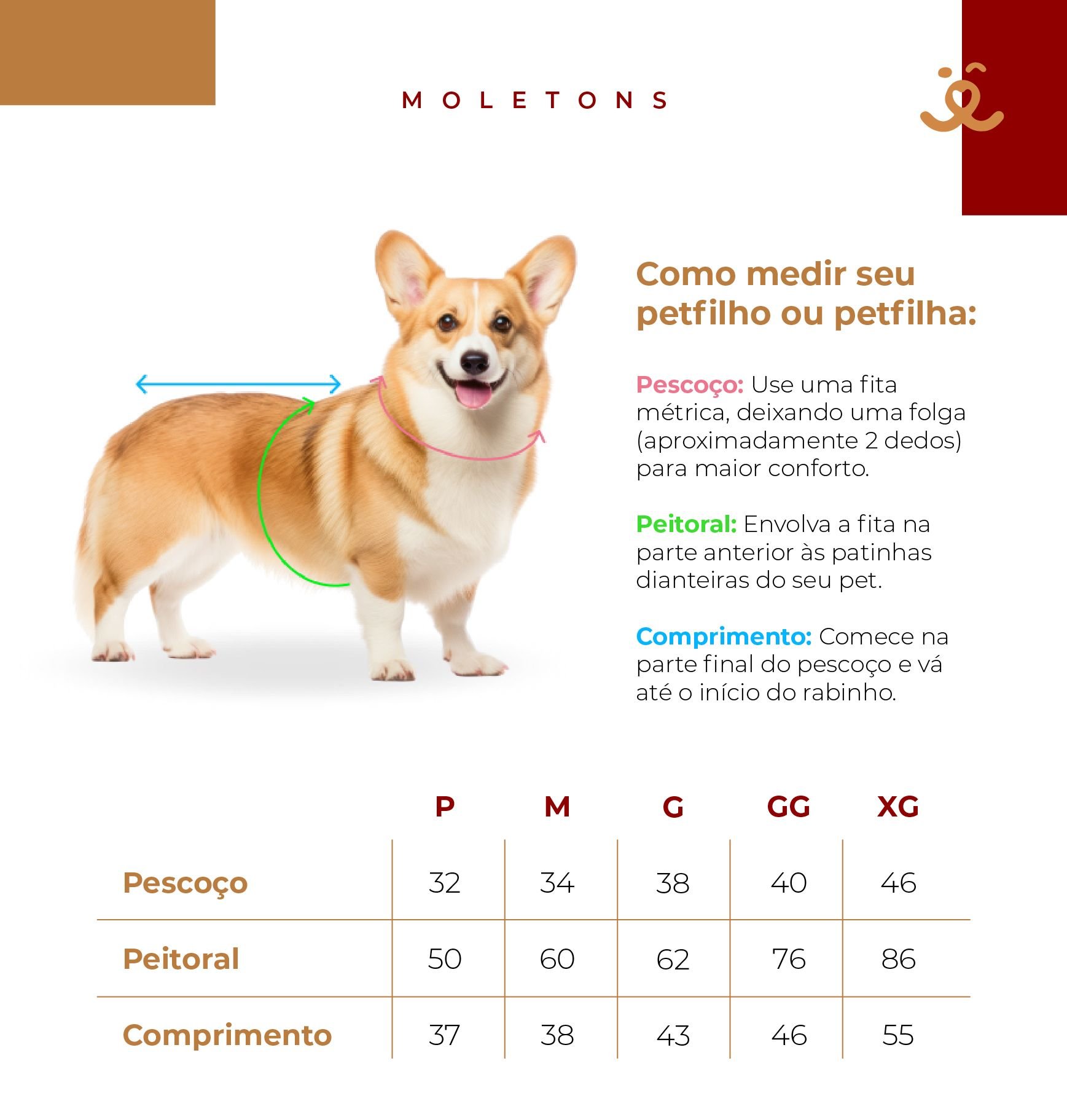 Moletom para Pet - Marrom e Bege Marrom 3