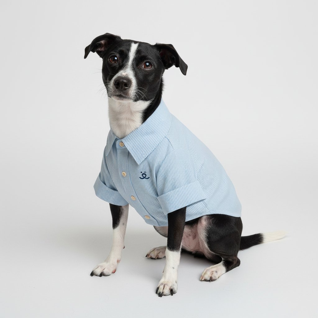 Camisa para Pet - Bento -  Listrada Azul Bebê