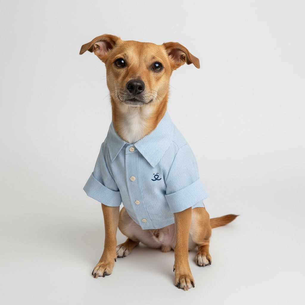 Camisa para Pet - Bento - Listrada Azul Bebê Azul Bebê 3