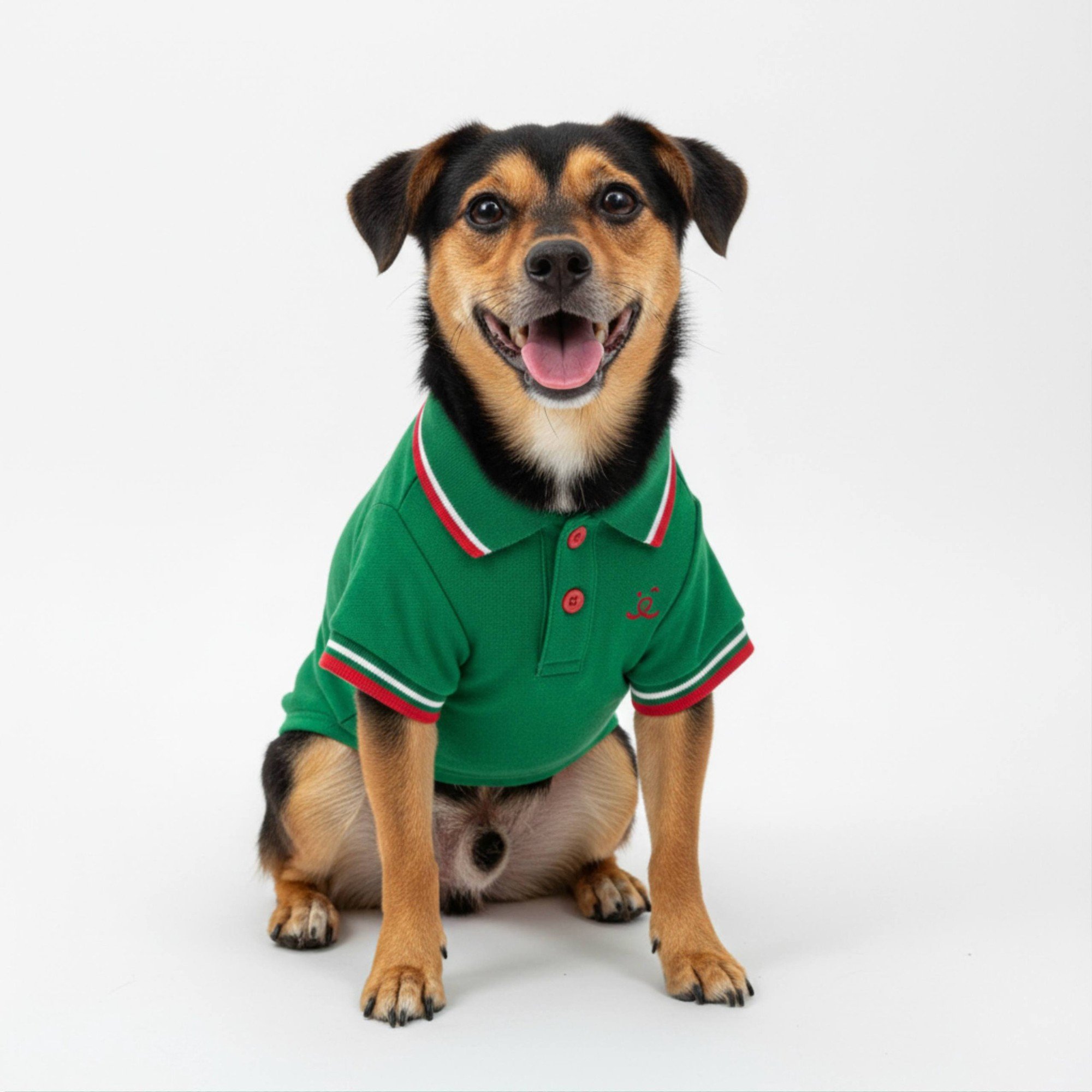 Camisa Polo para Pet - Verde