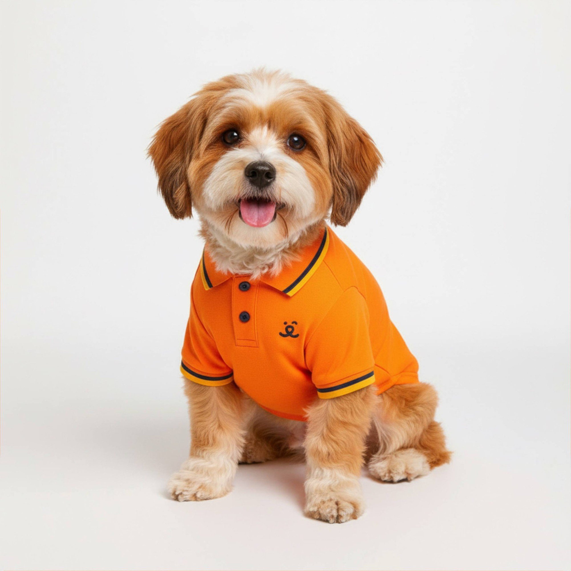 Camisa Polo para Pet - Laranja