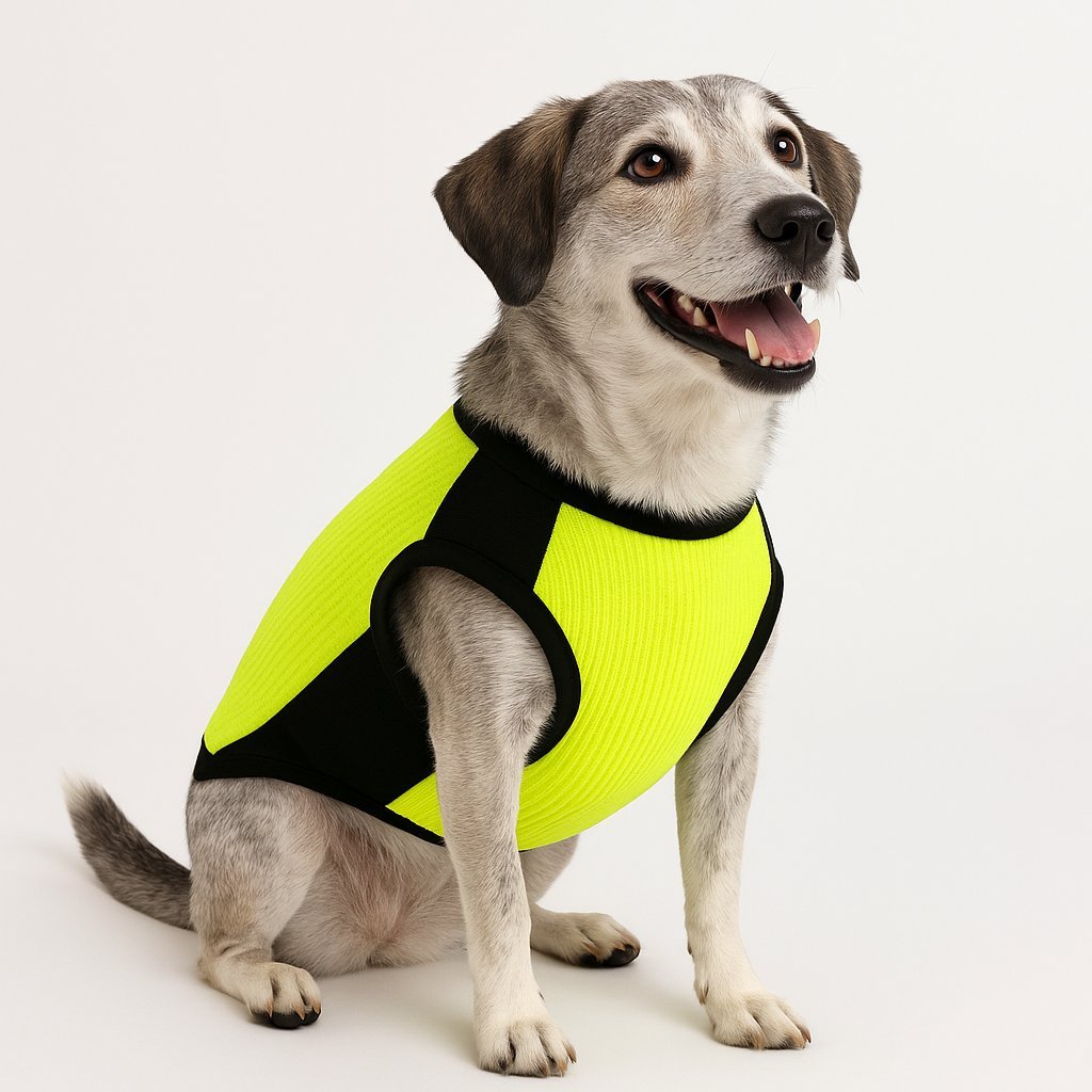 T-shirt para Pet - Bali - Verde Neon e Preto