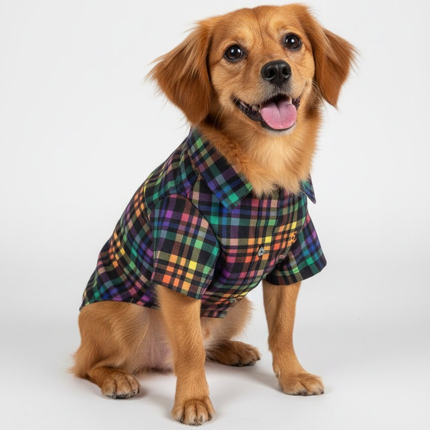 Camisa para Pet - PetChic - Xadrez - Multicolor