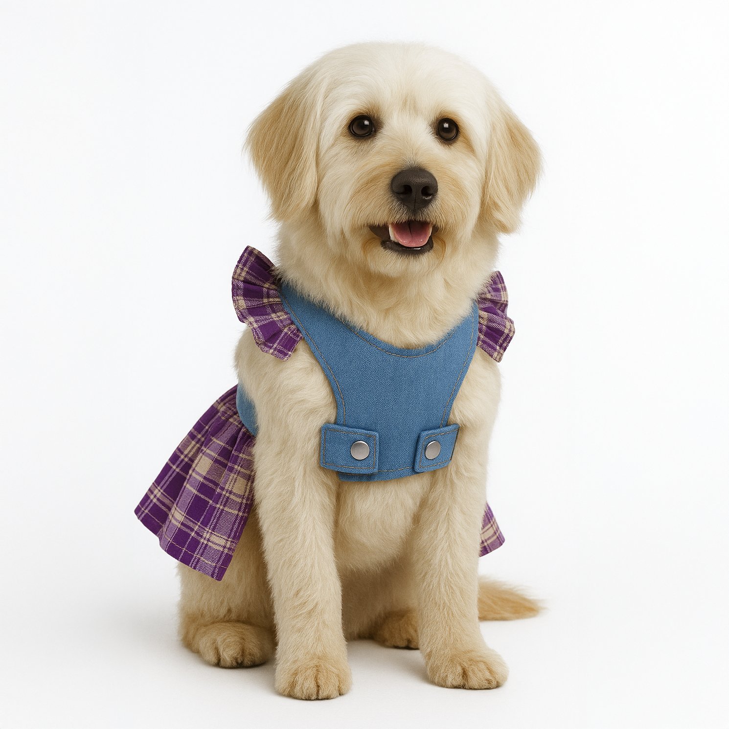 Vestido para Pet - Jeans e Lilás