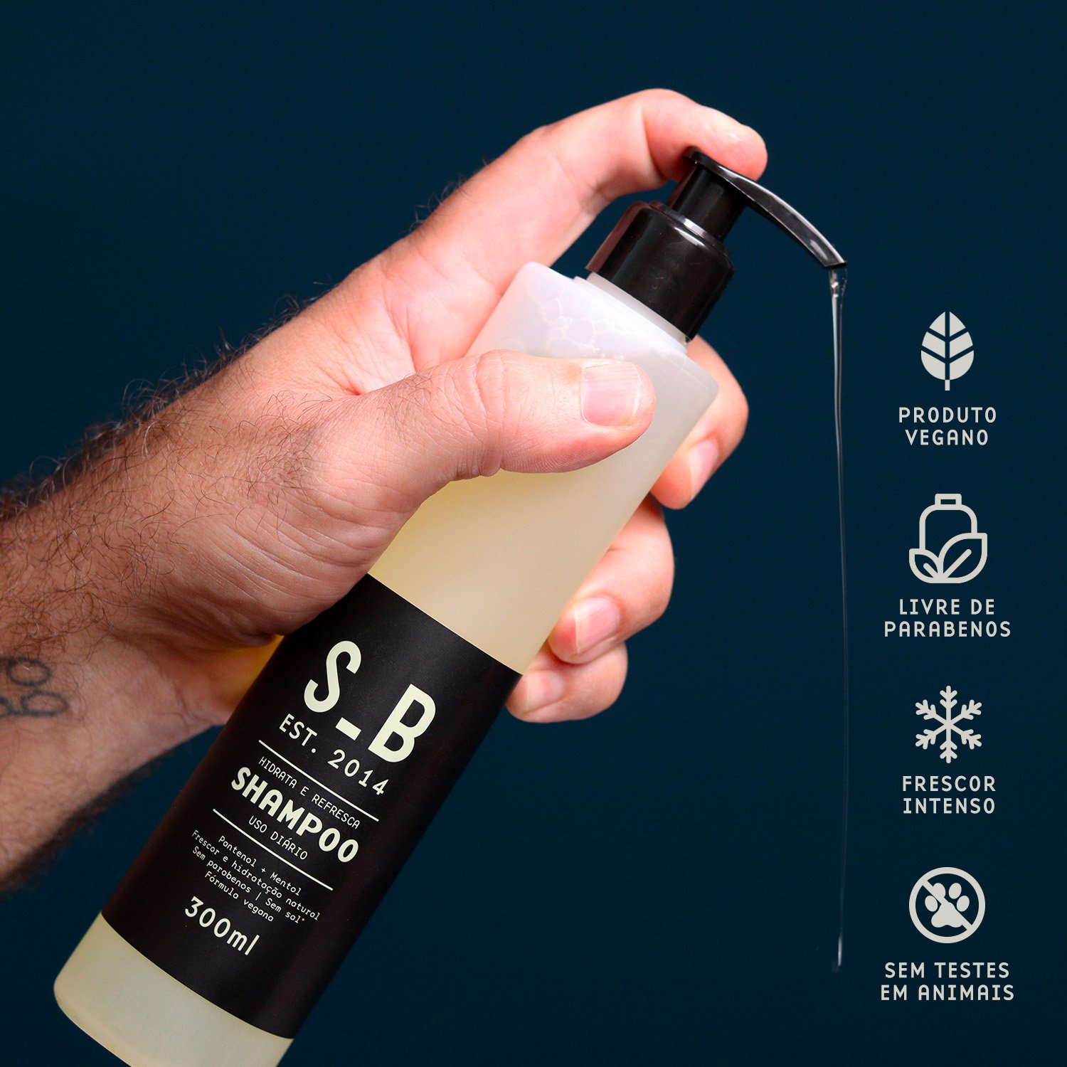 Shampoo de Cabelo SB - Uso Diario 300ml 300ml 4