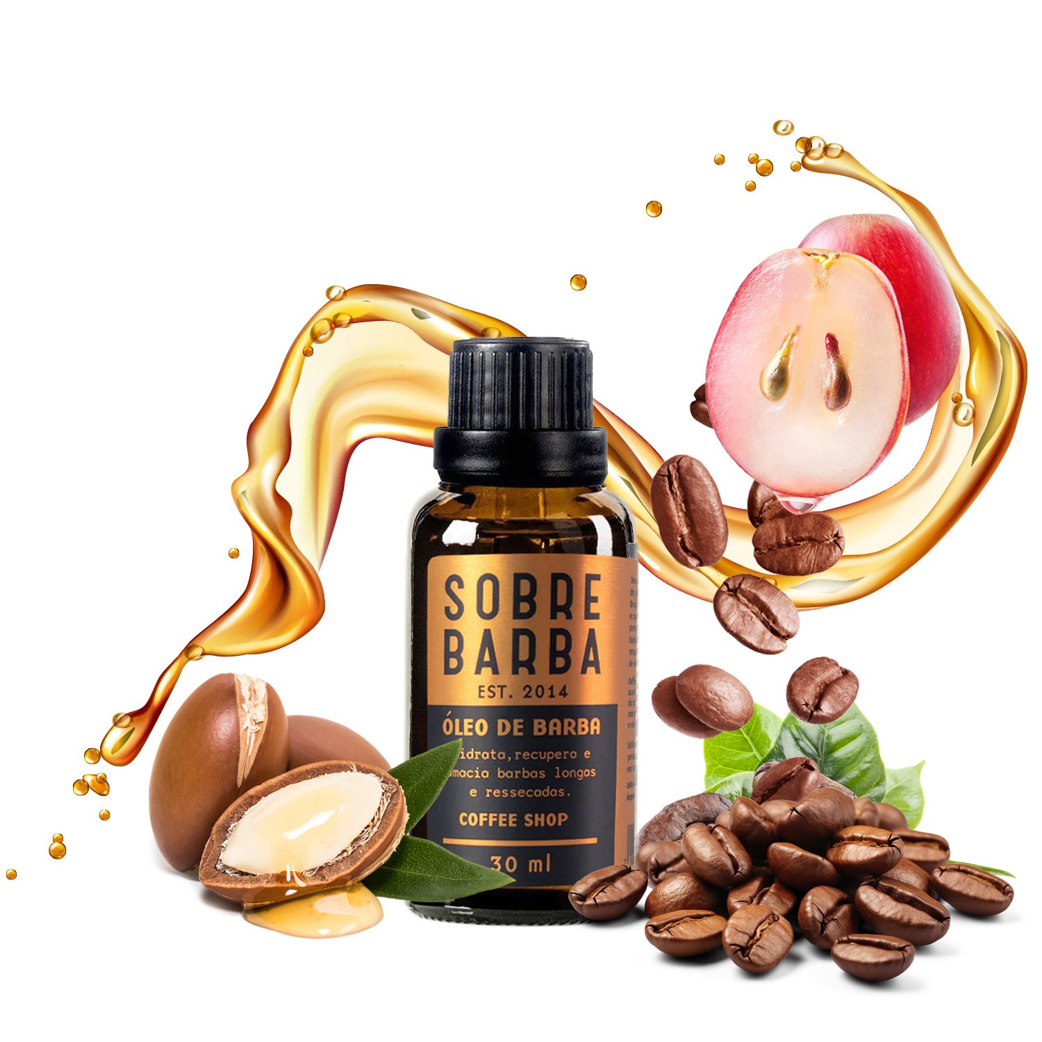 Oleo de Barba Sobrebarba - Coffee Shop 30ml 30ml 3
