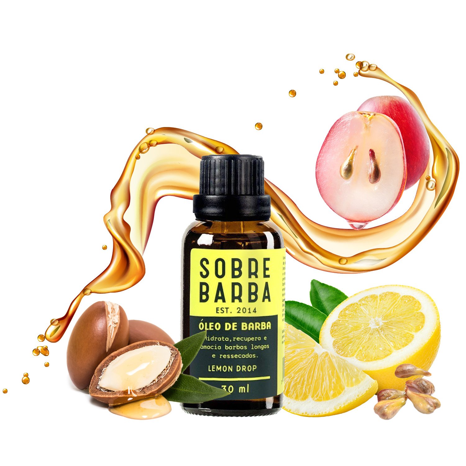 Oleo de Barba Sobrebarba - Lemon Drop 30ml 30ml 2