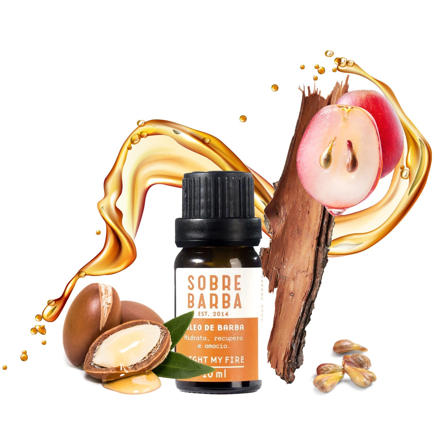 Oleo de Barba Sobrebarba - Light my Fire 10ml 10ml 3