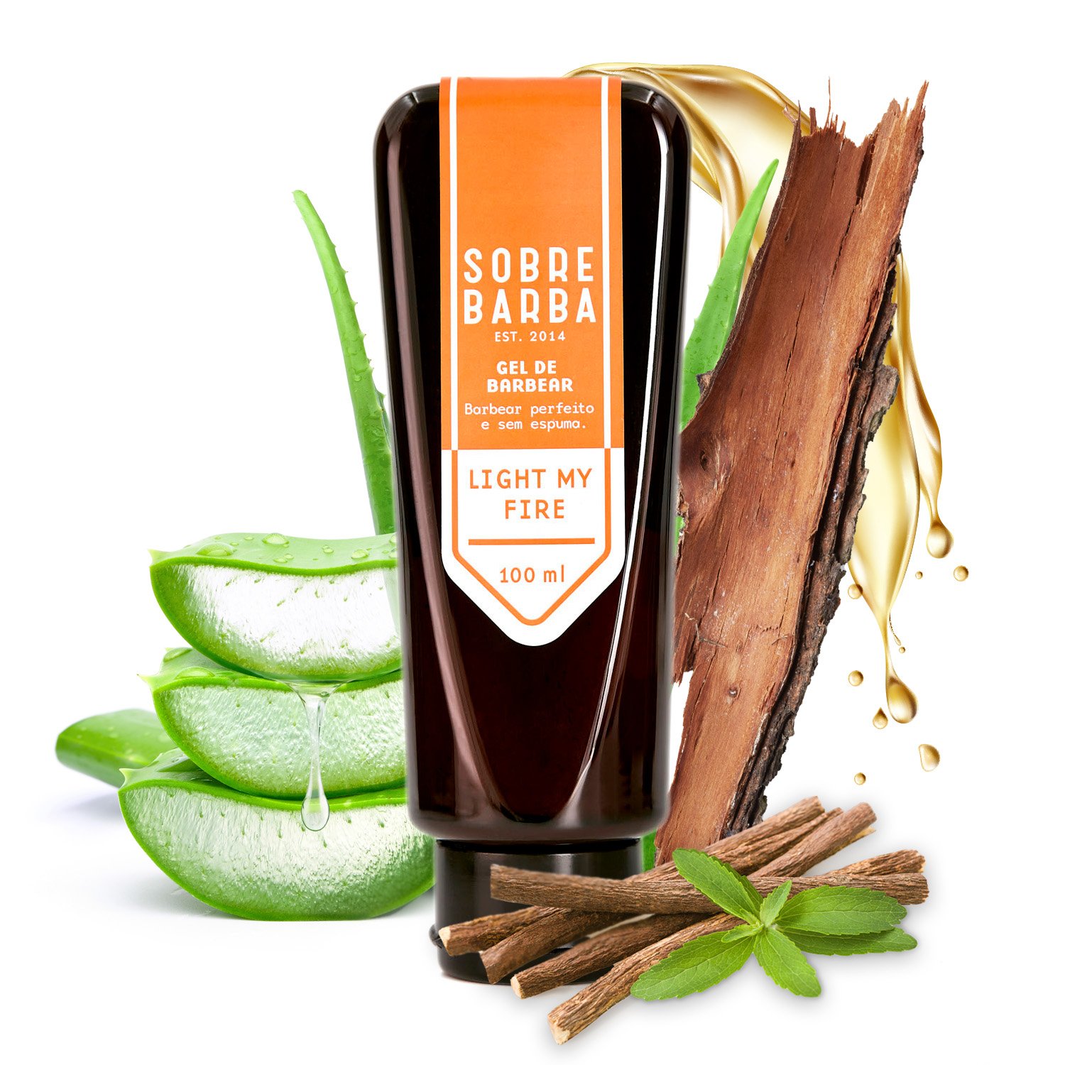 Gel de Barbear Sobrebarba - Light my Fire 100ml 100ml 2