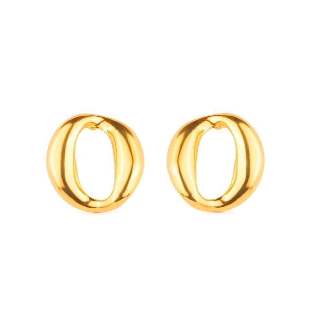 Brinco Dourado Elo Corrente