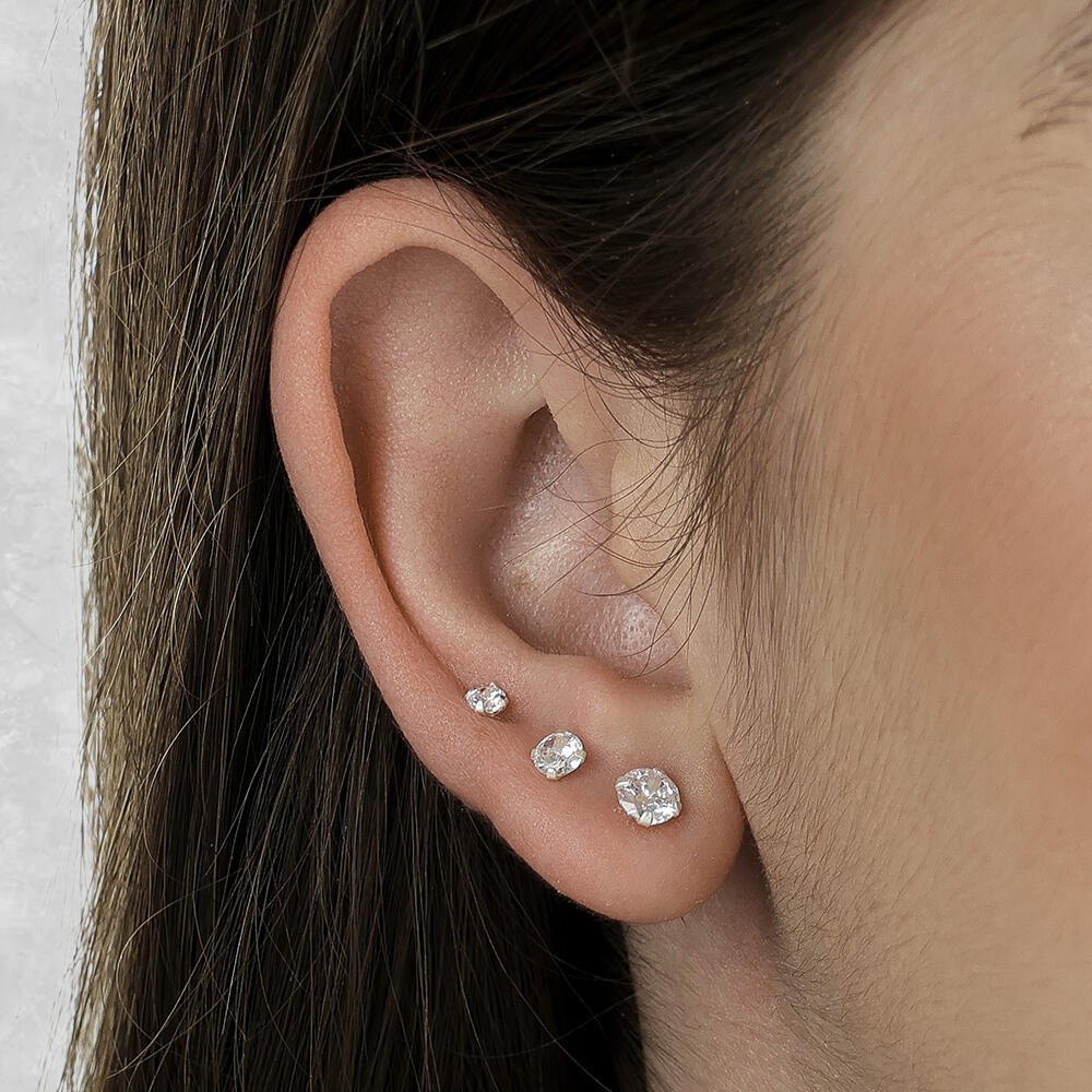 Trio de Ponto de Luz Redondo em Prata 925 Prata 2