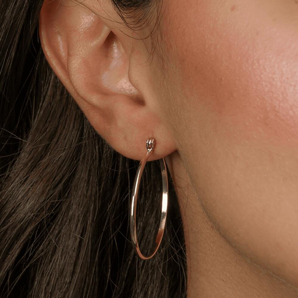 Brinco Dourado de Argola Médio Dourado 2