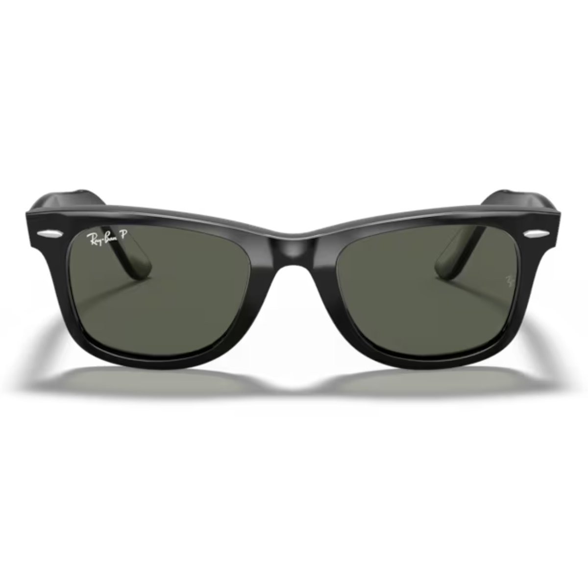 Oculos de Sol Ray-Ban Wayfarer Classico Lente Verde Polarizada RB2140 901/5850 Preto 2