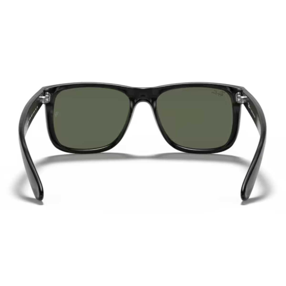 Oculos de Sol Ray-Ban Justin Classico Preto Emborrachado Lente Verde-escuro RB4165L 622/71 57 Preto 3