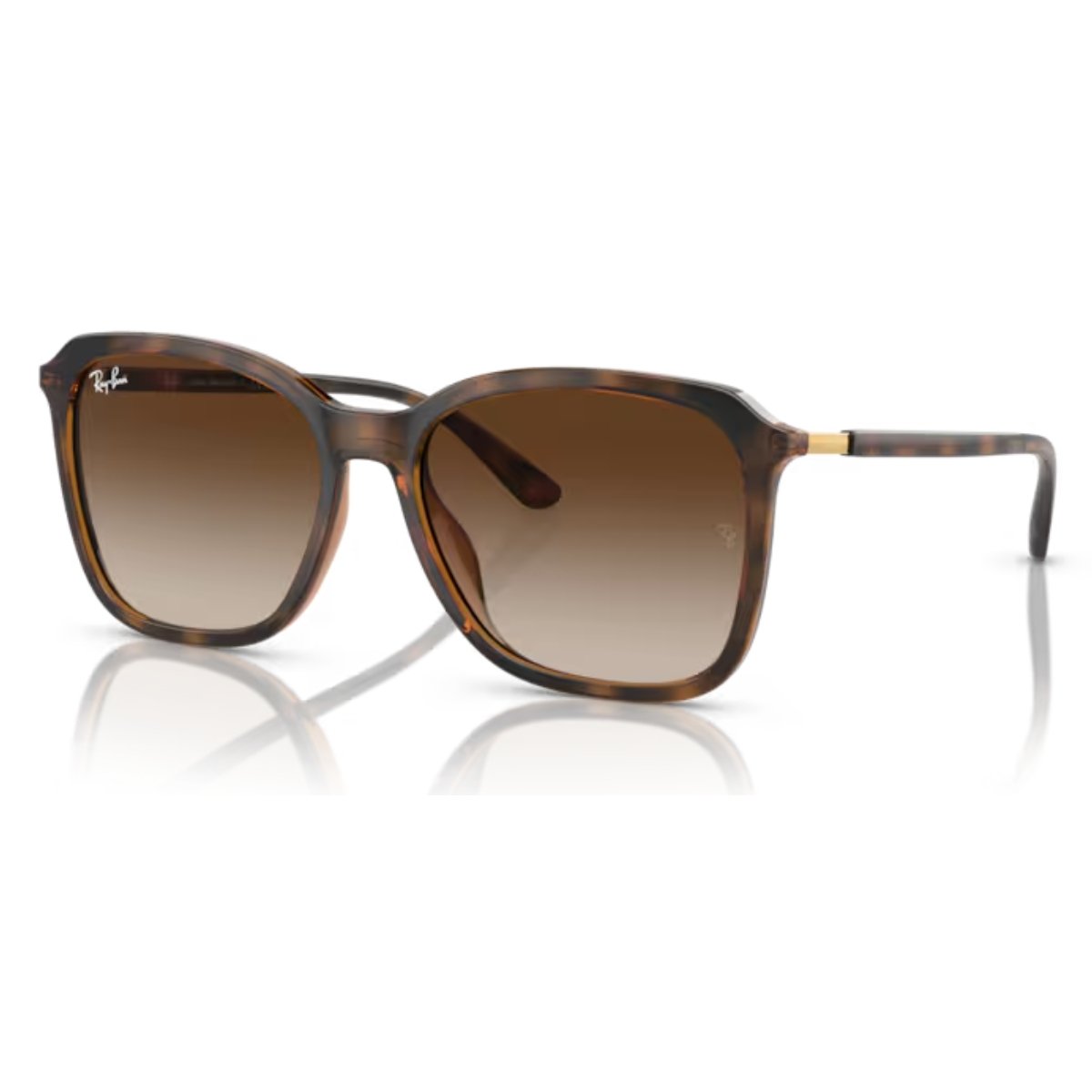 Oculos de Sol Ray-Ban Quadrado Havana-escuro RB4417L 710/13 Marrom 1