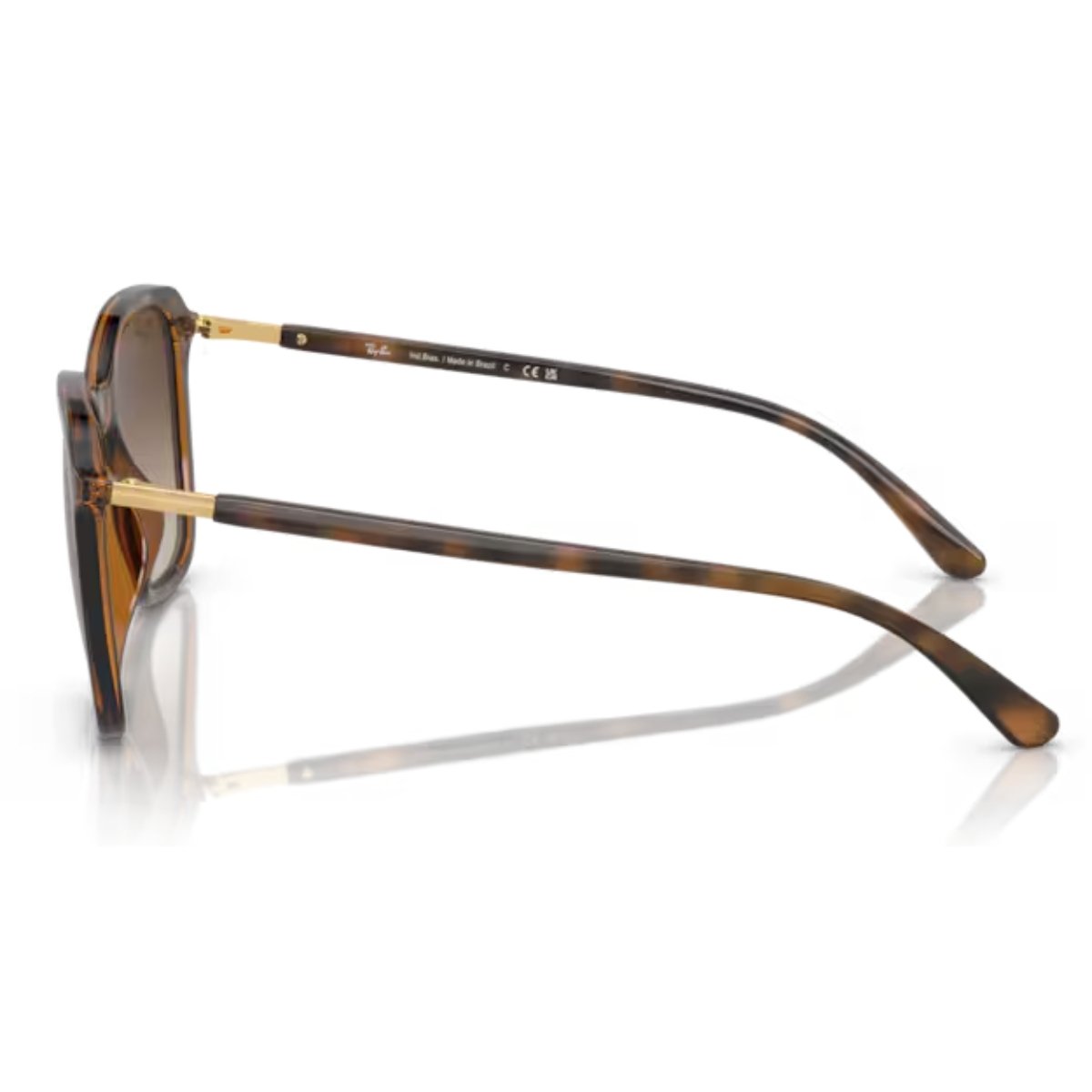 Oculos de Sol Ray-Ban Quadrado Havana-escuro RB4417L 710/13 Marrom 5