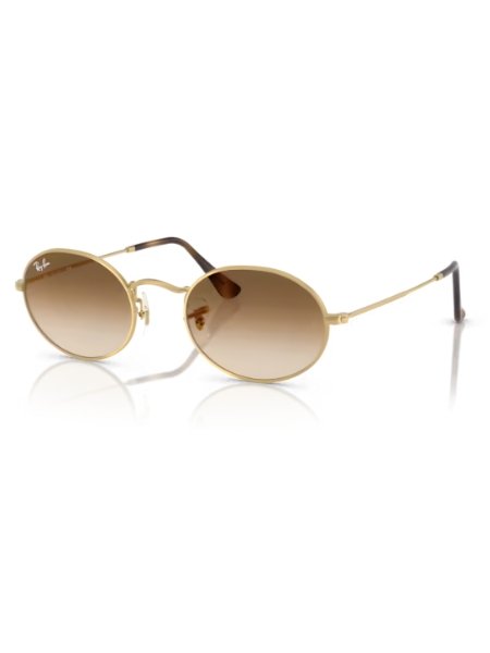 Oculos de Sol Ray-Ban Oval Metal Polido Dourado-arista RB3547 001/51 54 Dourado 1