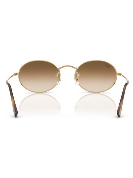Oculos de Sol Ray-Ban Oval Metal Polido Dourado-arista RB3547 001/51 54 Dourado 4