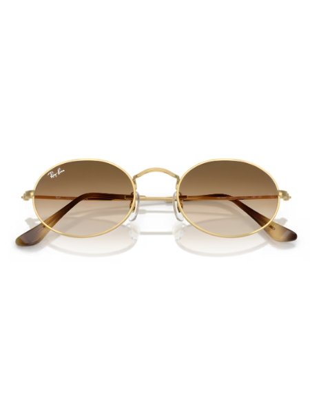 Oculos de Sol Ray-Ban Oval Metal Polido Dourado-arista RB3547 001/51 54 Dourado 6