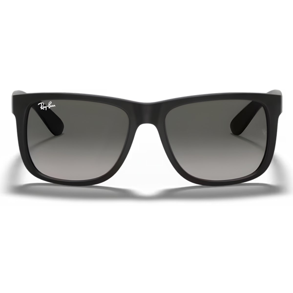 Oculos de Sol Ray-Ban Justin Preto Emborrachado Lente Cinza-escuro Degrade RB4165L 601/8G 57 Preto 2