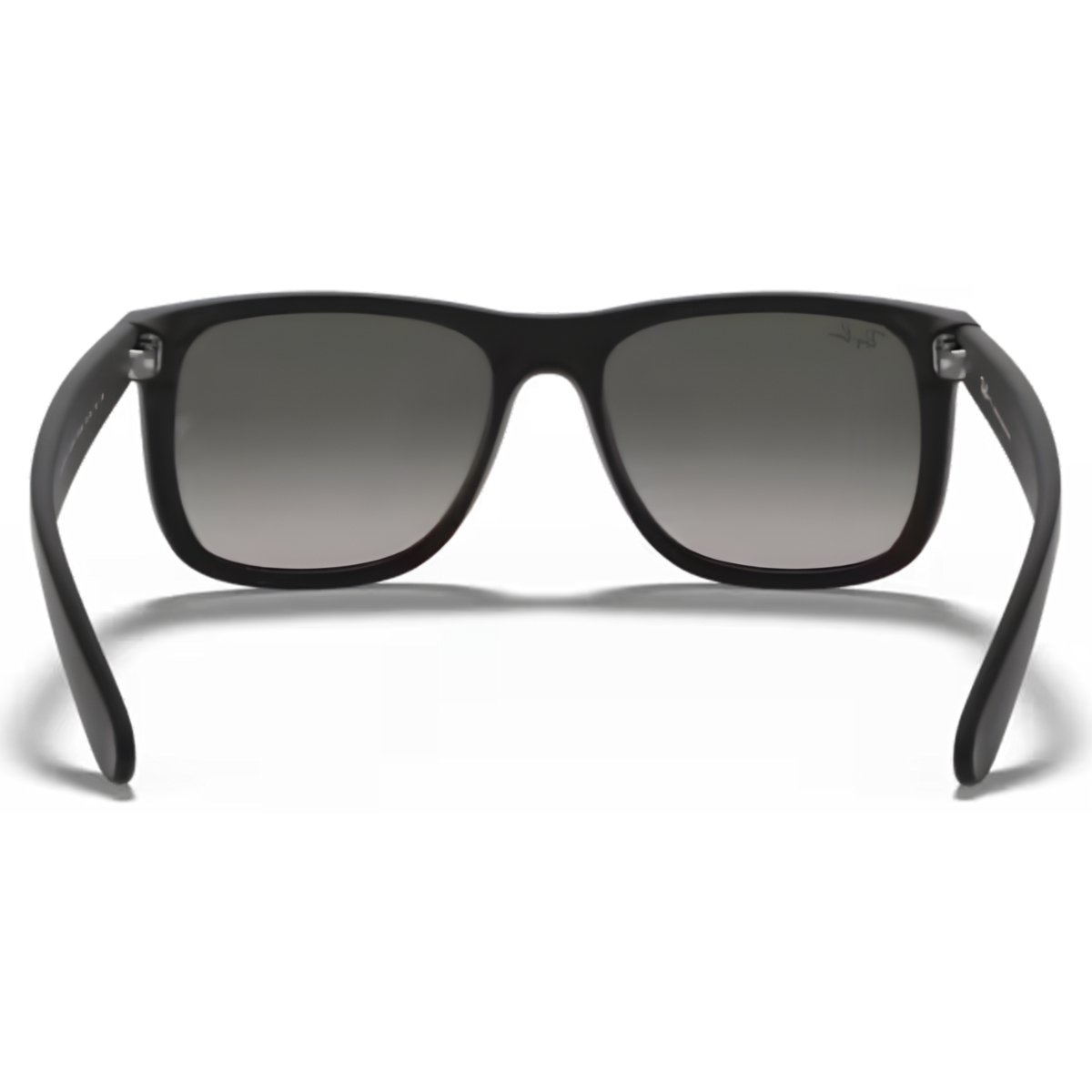 Oculos de Sol Ray-Ban Justin Preto Emborrachado Lente Cinza-escuro Degrade RB4165L 601/8G 57 Preto 4