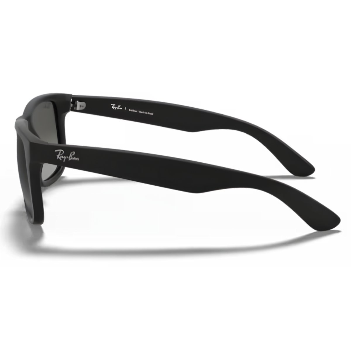 Oculos de Sol Ray-Ban Justin Preto Emborrachado Lente Cinza-escuro Degrade RB4165L 601/8G 57 Preto 5