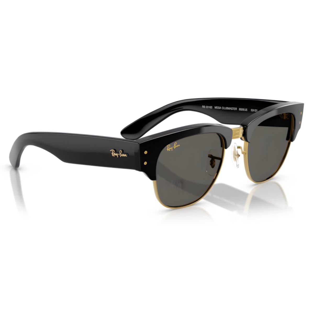 Oculos De Sol Ray-Ban Mega Clubmaster Asap Rocky RB0316S 6826J5 53 Preto 3