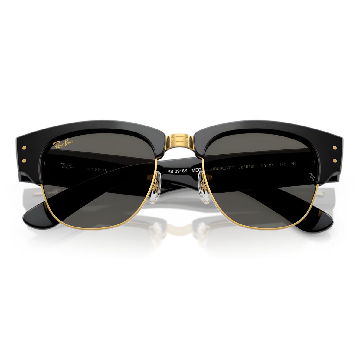 Oculos De Sol Ray-Ban Mega Clubmaster Asap Rocky RB0316S 6826J5 53 Preto 5