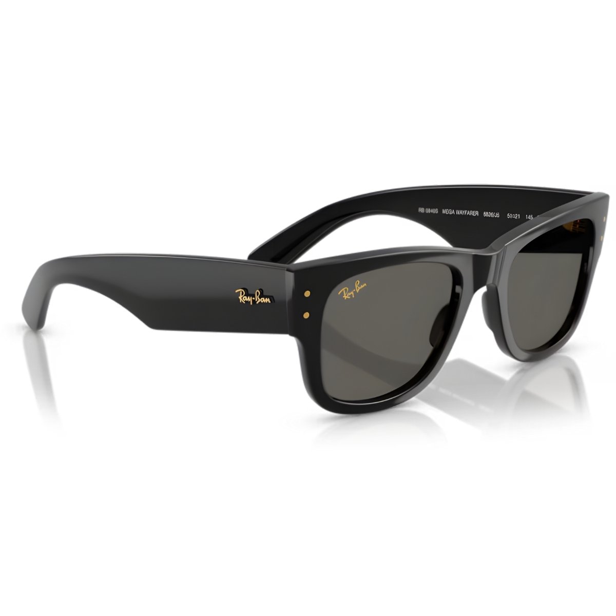 Oculos de Sol Ray-Ban Mega Wayfarer Blacked Out Collection Asap Rocky RB0840S 6826J5 51 Preto 3