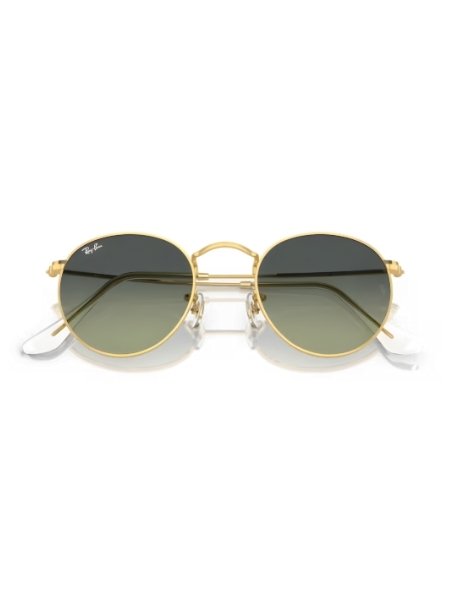 Oculos de Sol Ray-Ban Round Metal Polido Dourado-arista RB3447 001/BH 53 Dourado 6
