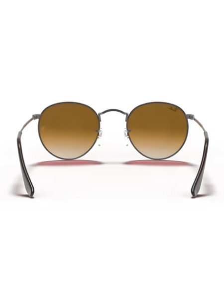 Oculos de Sol Ray-Ban Round Flat Lenses Polido Chumbo RB3447NL 004/51 53 Marrom 4