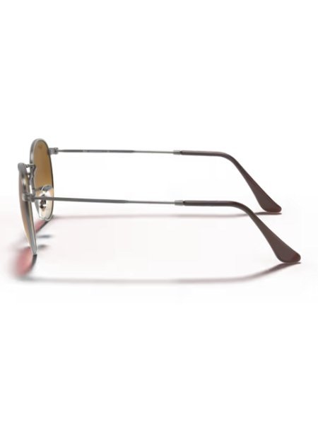 Oculos de Sol Ray-Ban Round Flat Lenses Polido Chumbo RB3447NL 004/51 53 Marrom 5