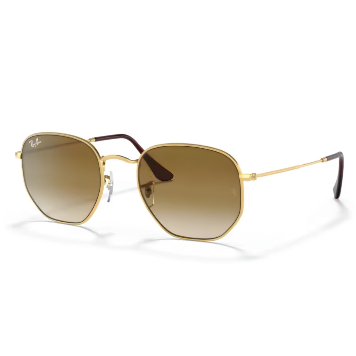 Oculos de Sol Ray-Ban Hexagonal Polido Dourado-arista RB3548 001/51 54