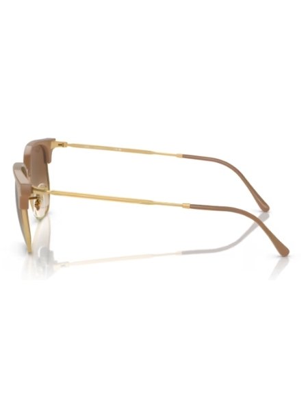 Oculos De Sol Ray-Ban New Clubmaster Polido Bege sobre Ouro RB4416 672151 53 Dourado 5